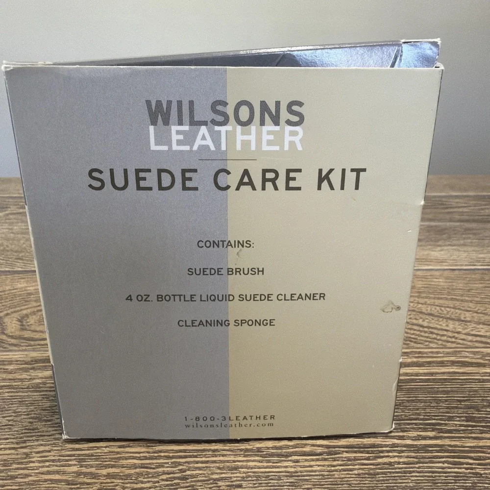Wilson's Leather Sure Care Kit 4 Oz Brush Cleaning Sponge And Liquid Cleaner